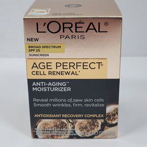 LOreal Paris Age Perfect Cell Renewal Anti-Aging Moisturizer SPF 25 1.7 Oz NIB